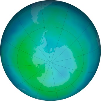 Antarctic ozone map for 2012-04